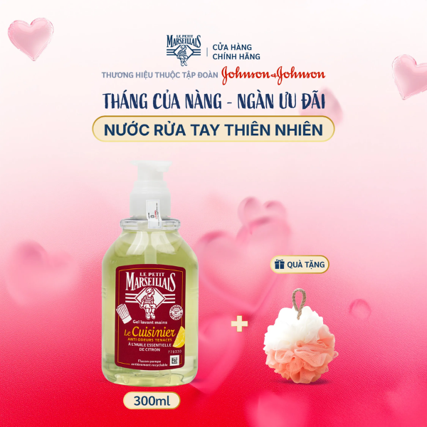 Gel Rửa Tay Le Petit Marseillais Làm Sạch & Dưỡng Da 300ml