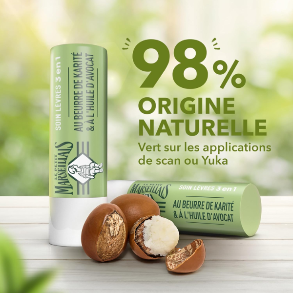 Son Dưỡng Môi 3 Trong 1 Le Petit Marseillais Chiết Xuất Bơ Hạt Mỡ & Dầu Bơ 4.9g